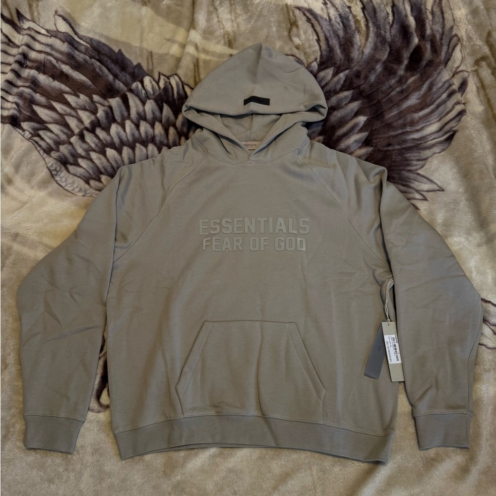Essentials Fear of God Pullover Hoodie in Taupe